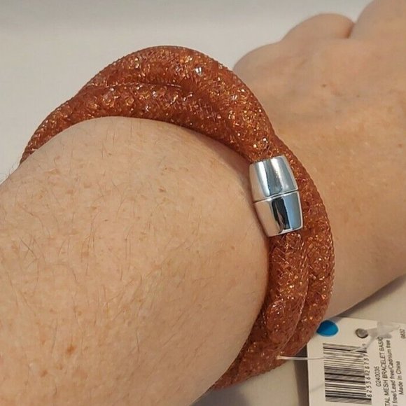 Bijoux Tener Crystal Mesh Basic Double Wrap Bracelet 16.5" long Choose Color - Picture 8 of 12